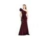 Amri Ruffle Pleated Gown With Rhinestone Embellishment