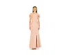 Amri Women's Lace Cutout Floral Embellished Off-the-shoulder Crepe Gown