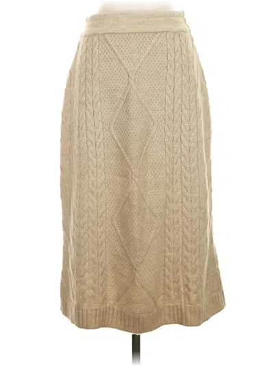 Pre-owned Ams Pure Casual Skirt In Tan