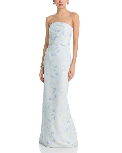 Amsale Amaris Strapless Dress In White