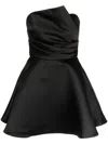 Amsale Asymmetrisch Drapiertes Minikleid In Schwarz