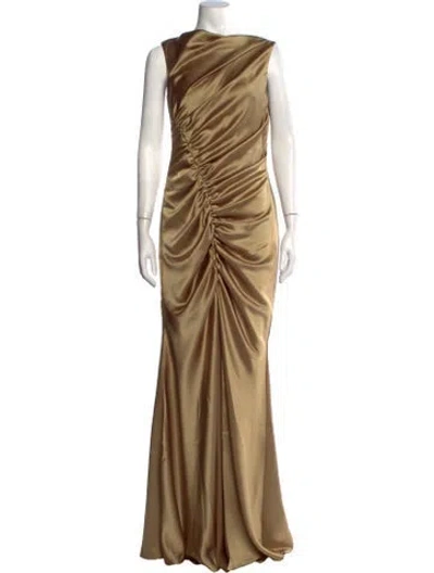 Pre-owned Amsale Asymmetrical Long Dress In Multicolor