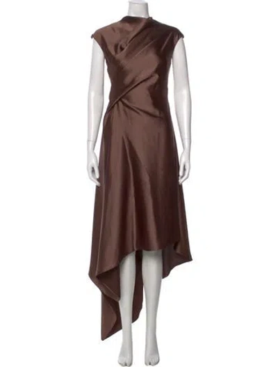 Pre-owned Amsale Asymmetrical Long Dress W/ Tags In Pink