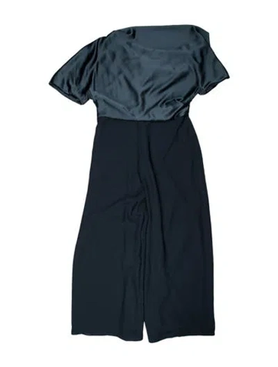 Pre-owned Amsale Bateau Neckline Jumpsuit In Green