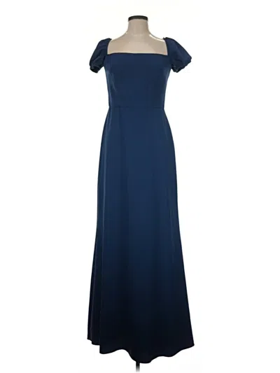 Pre-owned Amsale Cocktail Dress In Blue