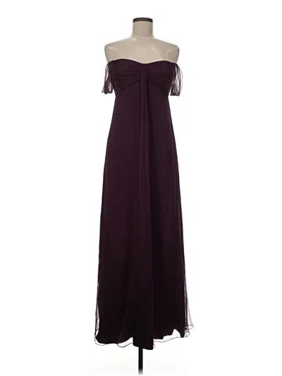 Pre-owned Amsale Cocktail Dress In Burgundy