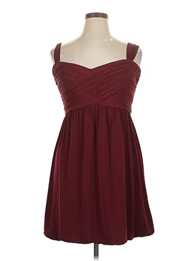 Pre-owned Amsale Cocktail Dress In Burgundy
