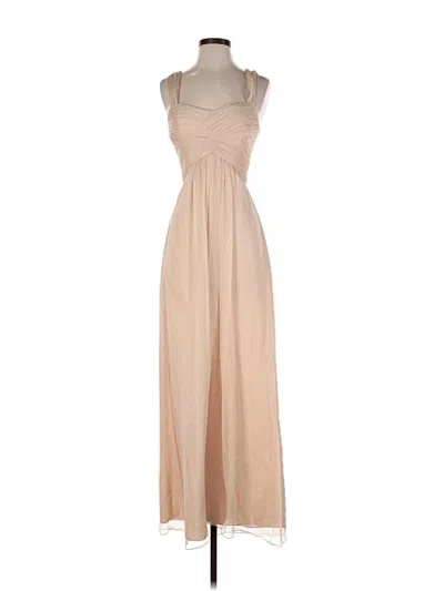 Pre-owned Amsale Cocktail Dress In Tan
