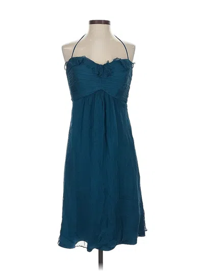 Pre-owned Amsale Cocktail Dress In Teal