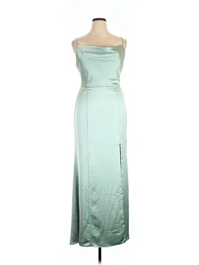 Pre-owned Amsale Cocktail Dress In Teal