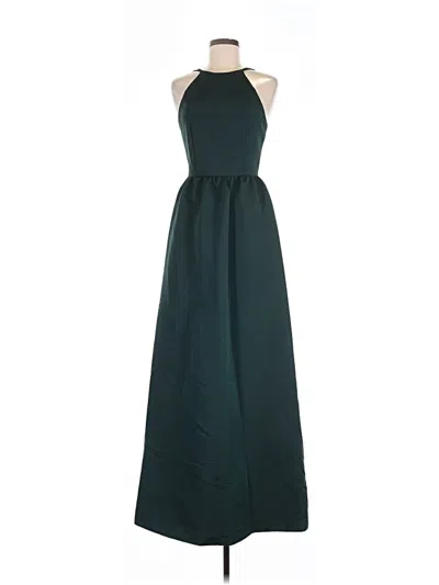 Pre-owned Amsale Cocktail Dress In Teal