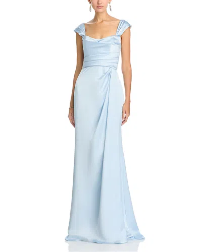 Amsale Corset Gown In Blue
