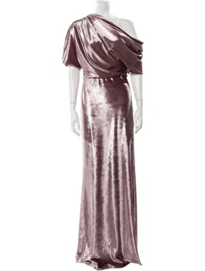 Pre-owned Amsale Cowl Neck Long Dress