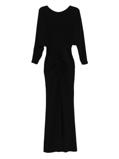 Amsale Dolman Dress In Black