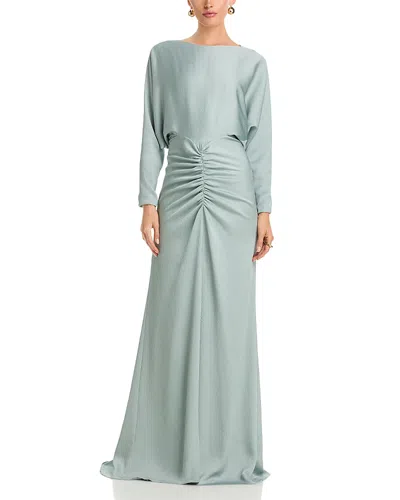 Amsale Dolman Sleeve Gown In Blue