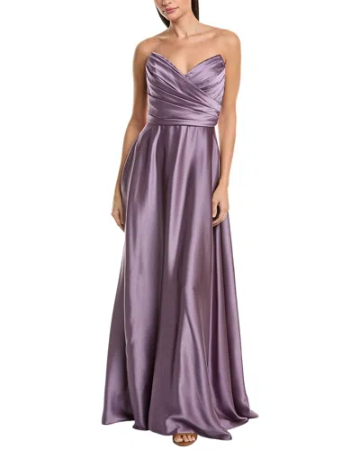 AMSALE AMSALE DRAPED BODICE GOWN