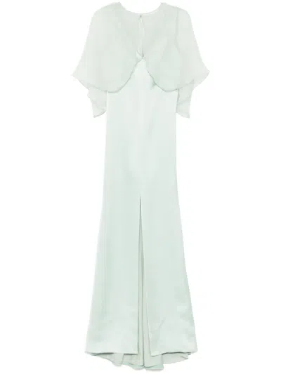 Amsale Fluid Gown Dress In Green