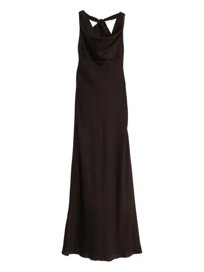 Amsale Hammered Dress In Black