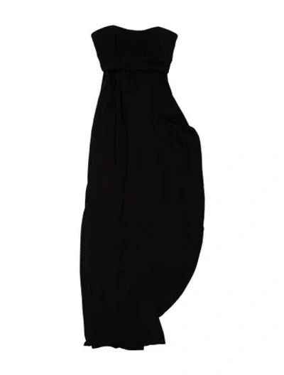 Pre-owned Amsale Knee-length Dress In Black
