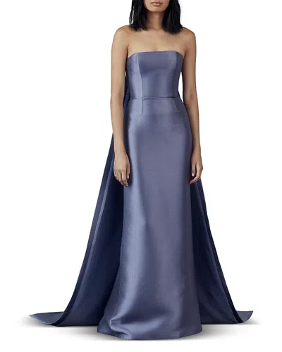 Amsale Mik Strapless Gown In Purple