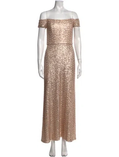 Pre-owned Amsale Nylon Long Dress In Pink