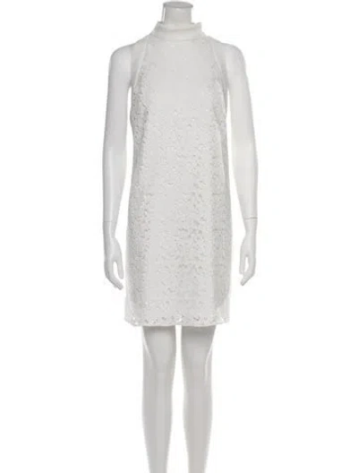 Pre-owned Amsale Nylon Mini Dress In White