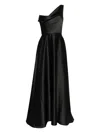 Amsale One-shoulder Draped Gown