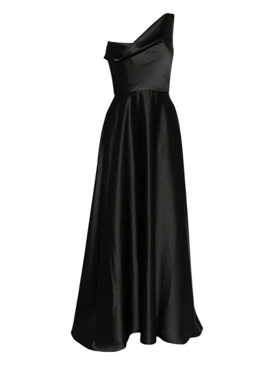 Amsale One-shoulder Draped Gown