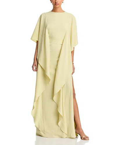 Amsale Ruffled Dress In Green