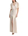 Amsale Satin Gown In White