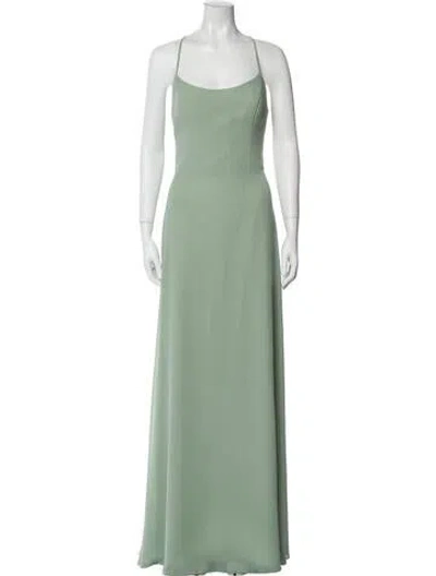 Pre-owned Amsale Square Neckline Long Dress In Multi