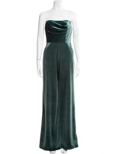Pre-owned Amsale Strapless Jumpsuit W/ Tags In Green