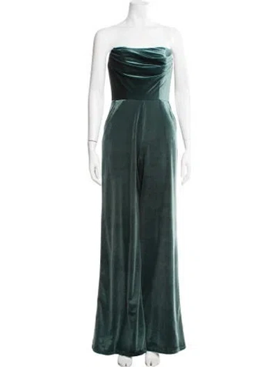 Pre-owned Amsale Strapless Jumpsuit W/ Tags In Green