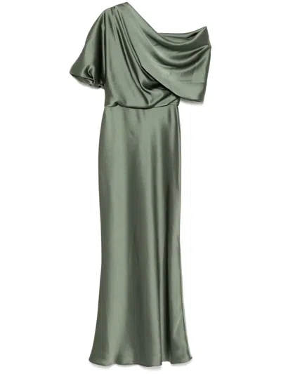 Amsale The Slouch Dress In Green
