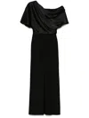 Amsale The Slouch Jumpsuit In Black