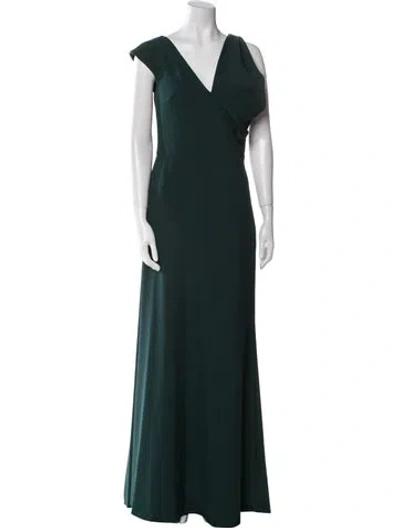 Pre-owned Amsale V-neck Long Dress W/ Tags