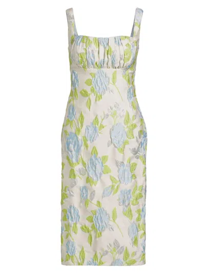 Amsale Women's Ice Floral Cocktail Dress In Green