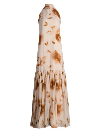 Amsale Women's Printed Dropped-waist Maxi Dress In Multi