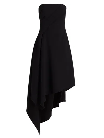 Amsale Women's Strapless Cocktail Dress In Black
