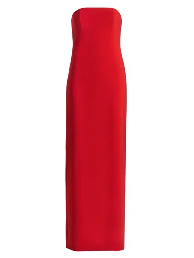 Amsale Women's Stretch-jersey Strapless Gown In Persimmon