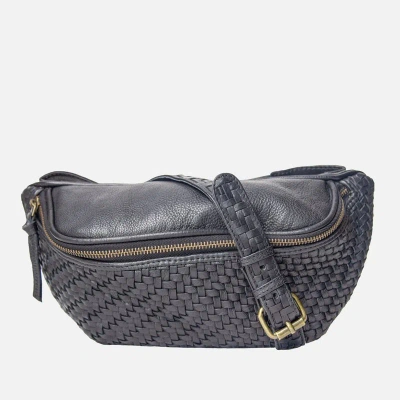 Amsterdam Heritage Barink | Hand-woven Leather Fanny Pack In Brown