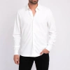 Amsterdam Heritage Brickell | Men's Long-sleeve Cotton Shirt In White