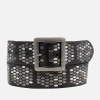 Amsterdam Heritage Gaia | Bold Studded Belt With Square Buckle In Black