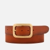 Amsterdam Heritage Jodi | Statement Buckle Classic Leather Belt In Brown