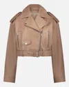 Amsterdam Heritage Marlin Leather Jacket In Camel In Brown