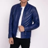 Amsterdam Heritage Miller | Men's Urban Leather Jacket In Blue
