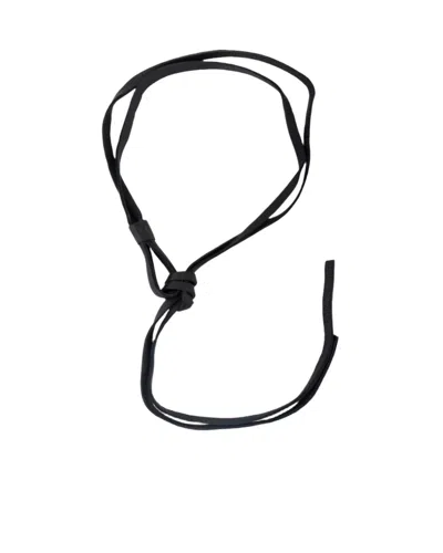 Amsterdam Heritage Women's Esli Leather Knot Rope Belt In Black