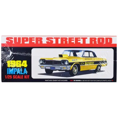 Amt 1-25 Scale Skill 2 Model 3-in-1 Kit For 1964 Chevrolet Impala Super Street Rod In Yellow