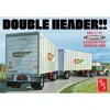 Amt 1 By 25 Scale Double Header Tandem Van Trailers Plastic Model Kit