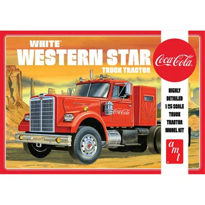 Amt Coca-cola - White Western Star Semi Tractor In Red